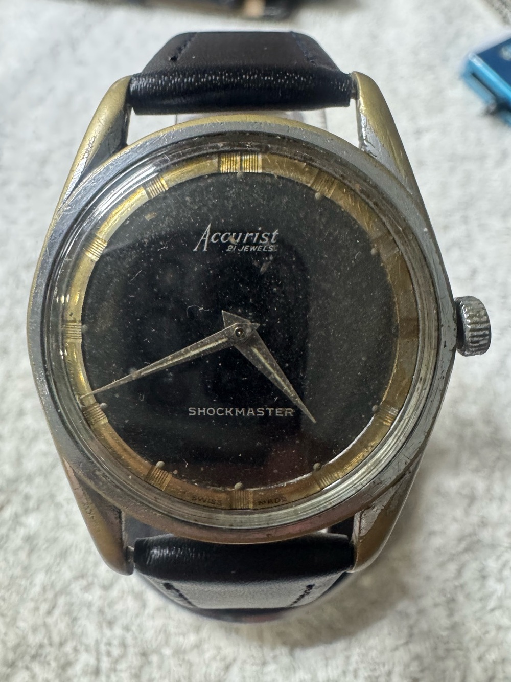 Shockmaster Men's Black Dial Watch